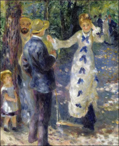 Quel peintre impressionniste est l'auteur de la toile "La Balançoire" en 1876 ?