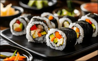 Outre le poisson, le sushi est composé de riz.