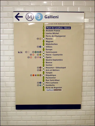Combien y a-t-il de lignes dans le réseau du métro parisien ?