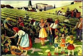Complétez : "Déjà (... ) de la vigne un grand peuple s'avance ;